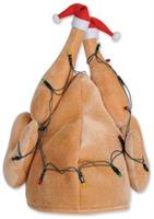 Plush Light-Up Christmas Turkey Hat
