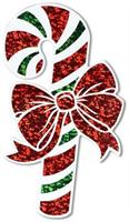 Prismatic Candy Cane Cutout
