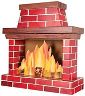 3-D Fireplace Prop