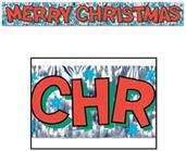 Metallic Merry Christmas Fringe Banner