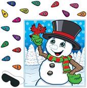 Pin The Nose On The Snowman Game