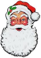 Display Santa Face Cutout