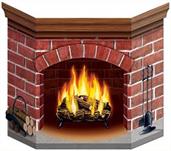 Brick Fireplace Stand-Up