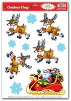 Santa & Sleigh Clings