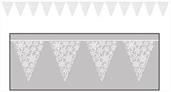 Snowflake Pennant Banner