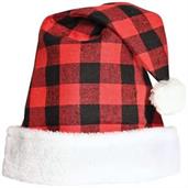 Plaid Santa Hat