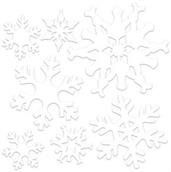 Plastic Die-Cut Snowflakes