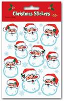 Santa Face Stickers