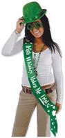 Irish Whiskey Makes Me Frisky! Satn Sash