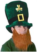 Plush Leprechaun Hat w/Beard
