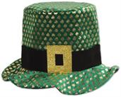 Plush Gold Shamrock Hat