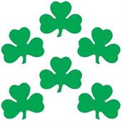 Pkgd Printed Shamrock Cutouts