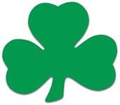 Pkgd Printed Shamrock Cutouts