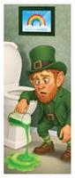 Leprechaun Restroom Door Cover