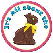 Chocolate Bunny Button