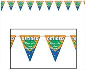 Retired The Fun Begins! Pennant Banner