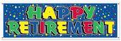 Happy Retirement Sign Banner