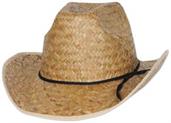 Hi-Crown Western Hat w/Shoelace Band
