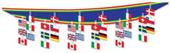 International Flag Ceiling Decor