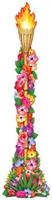 Jointed Floral Tiki Torch