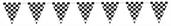 Checkered Pennant Banner