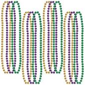 Mardi Gras Small Round Beads