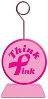 Pink Ribbon Photo/Balloon Holder