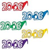 "2026" Glittered Foil Eyeglasses