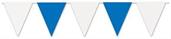 Blue & White Pennant Banner