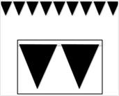 Black Pennant Banner
