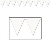 White Pennant Banner