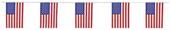 American Flag Pennant Banner