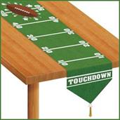 Printed Game Day Football Table Runner