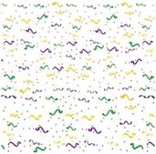 Mardi Gras Confetti & Serpentine Border