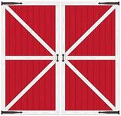 Red Barn Door Props