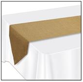 Faux BurlapTable Runner