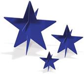 3-D Foil Star Centerpieces