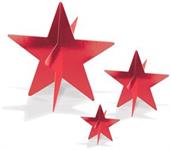 3-D Foil Star Centerpieces