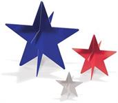 3-D Foil Star Centerpieces