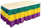 Mardi Gras Table Skirting
