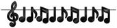 Foil Musical Notes Streamer