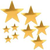 Pkgd Foil Star Cutouts