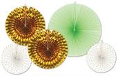 Assorted Paper & Foil Decorative Fans