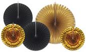 Assorted Paper & Foil Decorative Fans