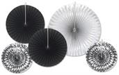 Assorted Paper & Foil Decorative Fans
