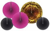 Assorted Paper & Foil Decorative Fans