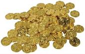 Plastic Pirate Coins