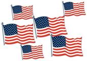 American Flag Cutouts