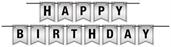 Foil Happy Birthday Streamer