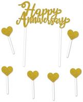 Happy Anniversary Cake Topper